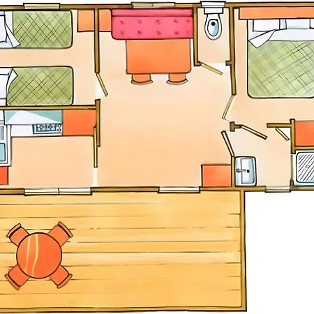 Mobilehome Riviera Für 6 Personen Cesenatico